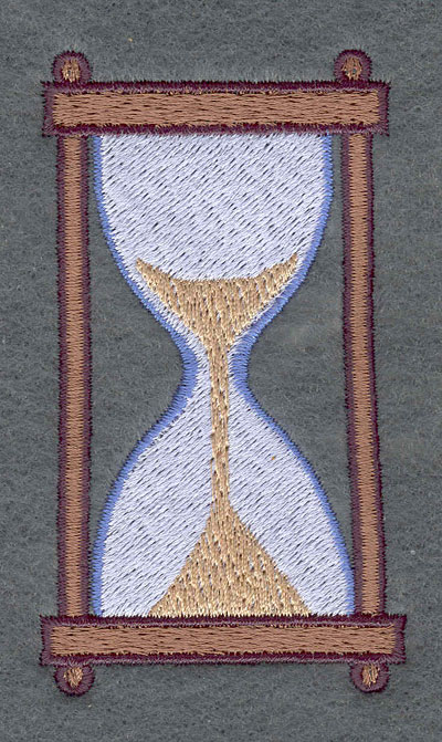 Embroidery Design: Hourglass2.06w X 3.61h
