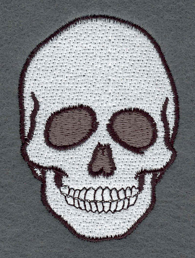 Embroidery Design: Skull Large2.35w X 3.32h