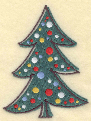Embroidery Design: Christmas Tree2.93w X 3.91h