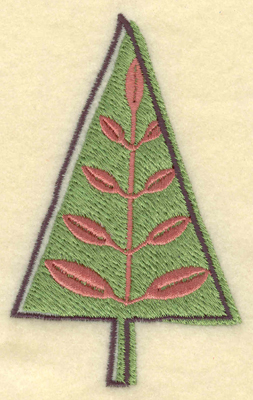 Embroidery Design: Stylized Christmas Tree2.43w X 3.91h