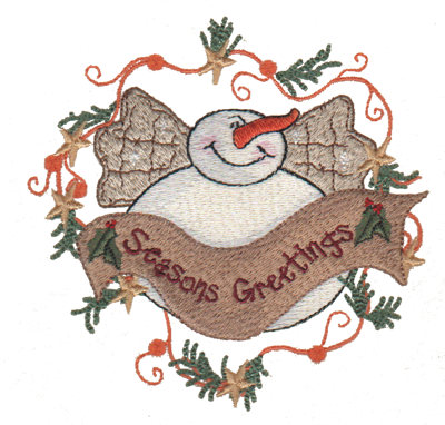 Embroidery Design: Seasons Greetings4.56" x 4.49"