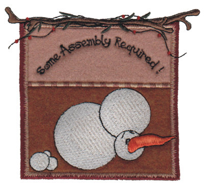 Embroidery Design: Some Assembly Required5.25" x 4.71"