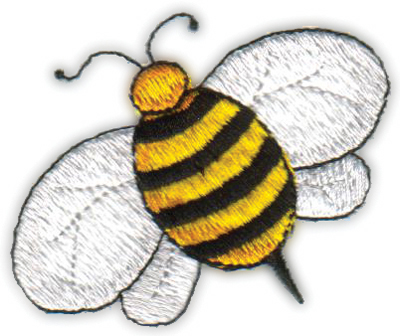 Embroidery Design: Country Bee2.47" x 2.10"