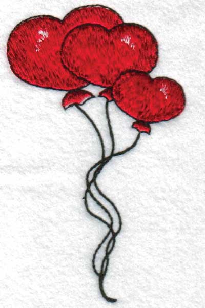 Embroidery Design: Hearts2.63" x 4.51"