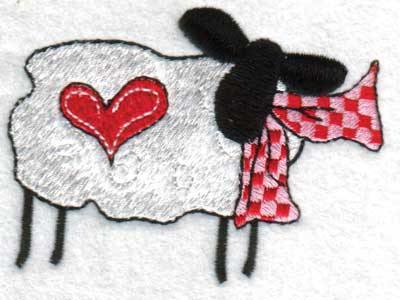 Embroidery Design: Hearts3.71" x 2.76"