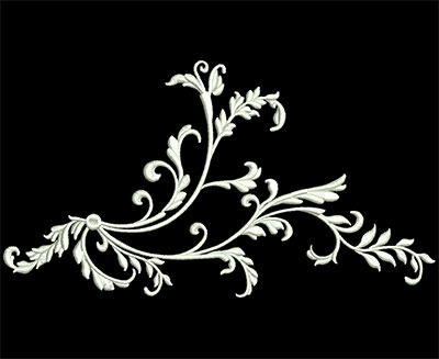 Embroidery Design: Heirloom Accents 2 Lg 8.92w X 4.89h