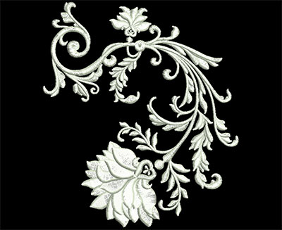 Embroidery Design: Heirloom Accents 5 Lg 4.74w X 5.45h