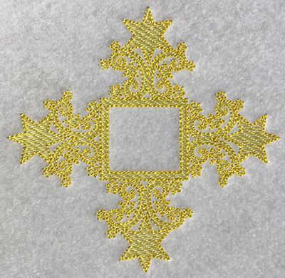 Embroidery Design: Christmas Trapunto Embellishment 4.62w X 4.51h