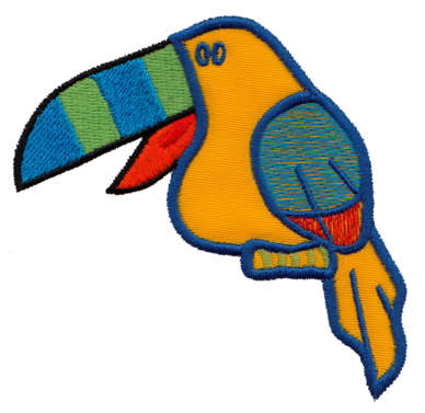 Embroidery Design: Toucan Applique3.43" x 3.42"