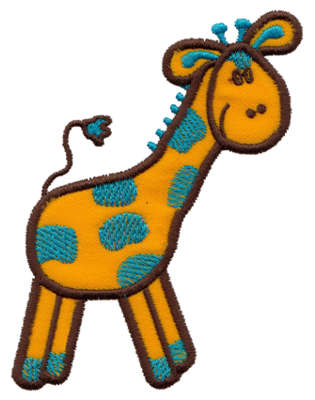 Embroidery Design: Giraffe Applique2.83" x 4.01"