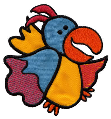 Embroidery Design: Parrot Applique3.65" x 3.88"