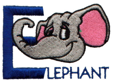 Embroidery Design: Kiddie Alphabet E2.86" x 2.01"