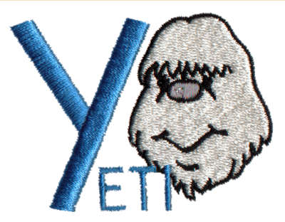 Embroidery Design: Kiddie Alphabet Y2.69" x 1.98"