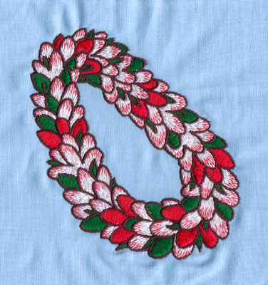 Embroidery Design: Hawaiian Lei (large)3.94" x 3.97"