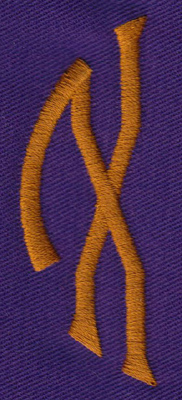 Embroidery Design: SM Left X0.97" x 2.61"