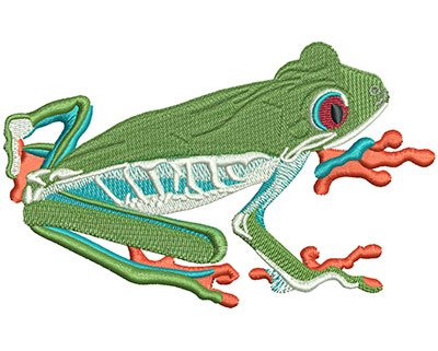 Embroidery Design: Tree Frog Lg 4.94w X 3.06h