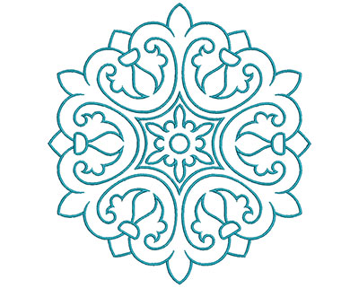 Embroidery Design: Mandalas Vol 3 Design 12 7.71w X 7.18h