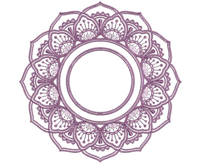 Embroidery Design: Monogram Mandalas 1 Lg 7.01w X 6.95h