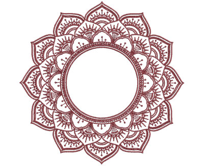 Embroidery Design: Monogram Mandalas 2 Lg 7.00w X 6.94h