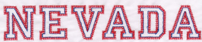 Embroidery Design: Nevada Name1.46" x 7.98"