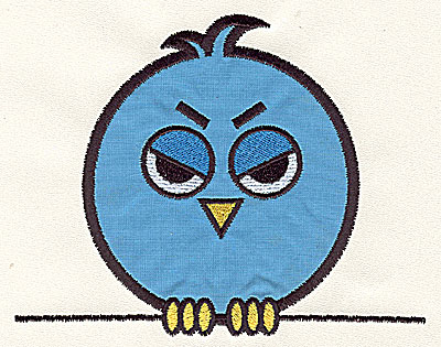 Embroidery Design: Bird on a Wire 3 applique large 7.41w X 5.88h
