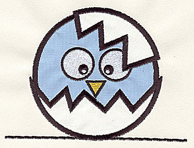 Embroidery Design: Bird on a Wire 8 double applique large 7.12w X 5.37h