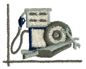 Embroidery Design: Gas Pump/Tools1.61" x 1.27"