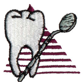 Embroidery Design: Dentist/Hygienist1.52" x 1.5"