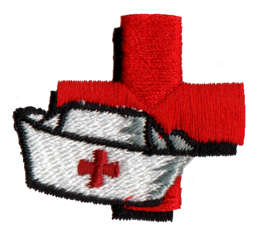 Embroidery Design: Nurse1.42" x 1.26"