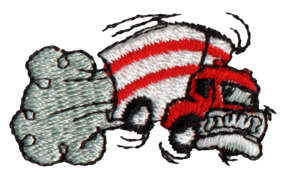 Embroidery Design: Moving Truck1.63" x 0.93"