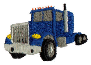 Embroidery Design: Transport Rig1.63" x 1.12"