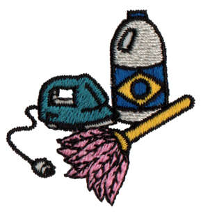 Embroidery Design: Cleaning Items1.68" x 1.71"