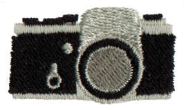 Embroidery Design: Camera1.48" x 0.84"