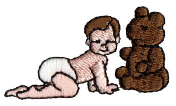 Embroidery Design: Baby, Bear2.02" x 1.15"
