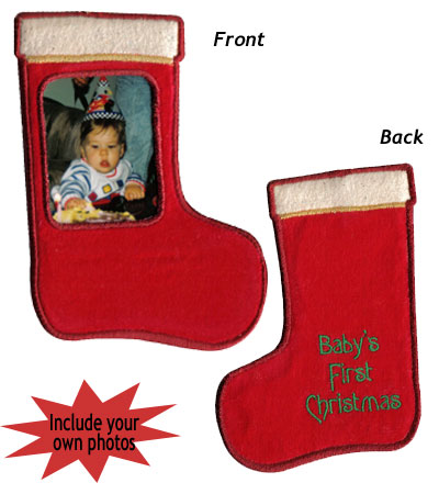 Embroidery Design: Christmas Ornament Stocking3.65"w X 5.24"h