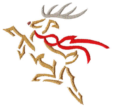 Embroidery Design: Reindeer3.62" x 3.40"