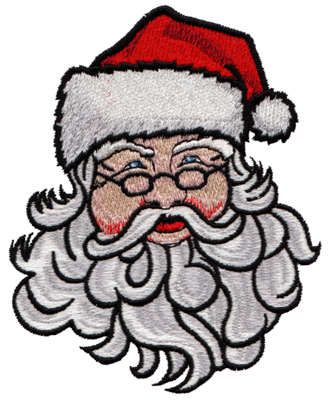 Embroidery Design: Santa Claus4.18" x 5.16"