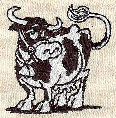 Embroidery Design: Cow 2.56w X 2.69h
