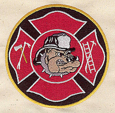 Embroidery Design: Firefighter logo 3.37w X 3.31h