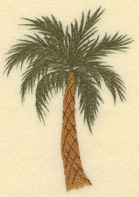 Embroidery Design: Palm Tree4.83w X 6.84h