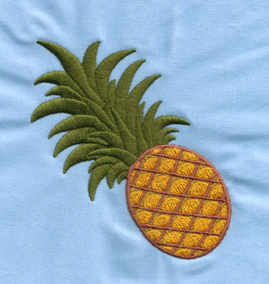 Embroidery Design: Pineapple (large)3.87" x 3.99"