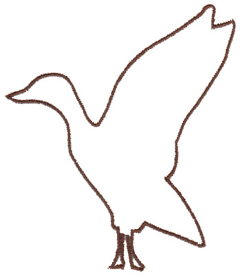 Embroidery Design: Goose Outline3.46" x 4.05"