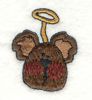 Embroidery Design: Angel Bear1.38" x 1.77"
