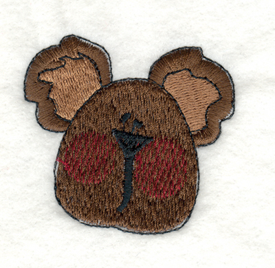 Embroidery Design: Snickerdoodle Bear Think Spring2.31" x 2.20"