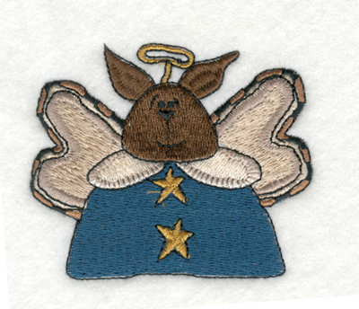 Embroidery Design: Angle Bunny with Wings2.80" x 2.39"