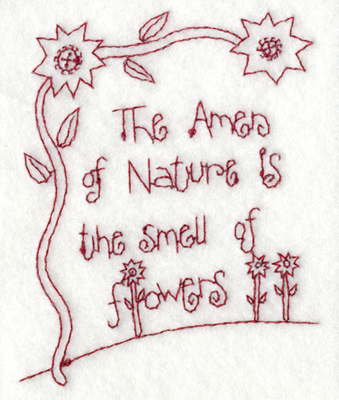 Embroidery Design: Snickerdoodle Flowers 23.14" x 3.88"