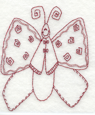 Embroidery Design: Snickerdoodle Butterfly 23.11" x 3.82"