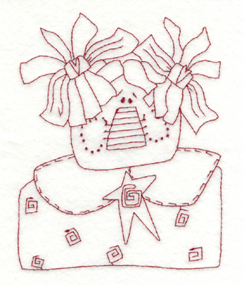 Embroidery Design: Happy Country Gal4.64" x 5.90"