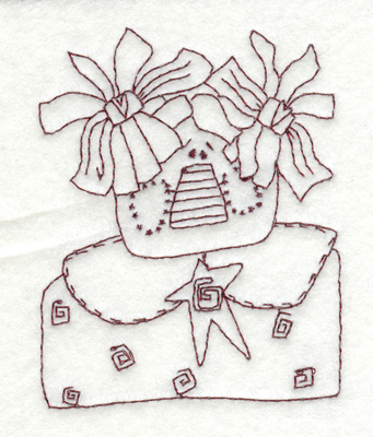 Embroidery Design: Happy Country Gal (small)3.07" x 3.90"