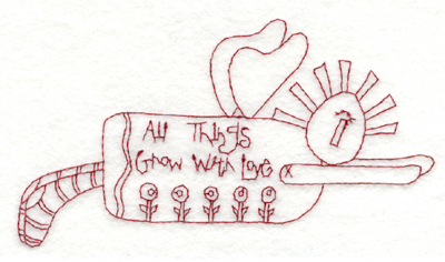 Embroidery Design: All Things Grow with Love5.88" x 3.48"